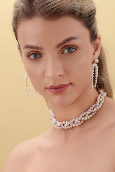 Dynamic Freshwater Pearl Drop Earrings - House Of Pearls